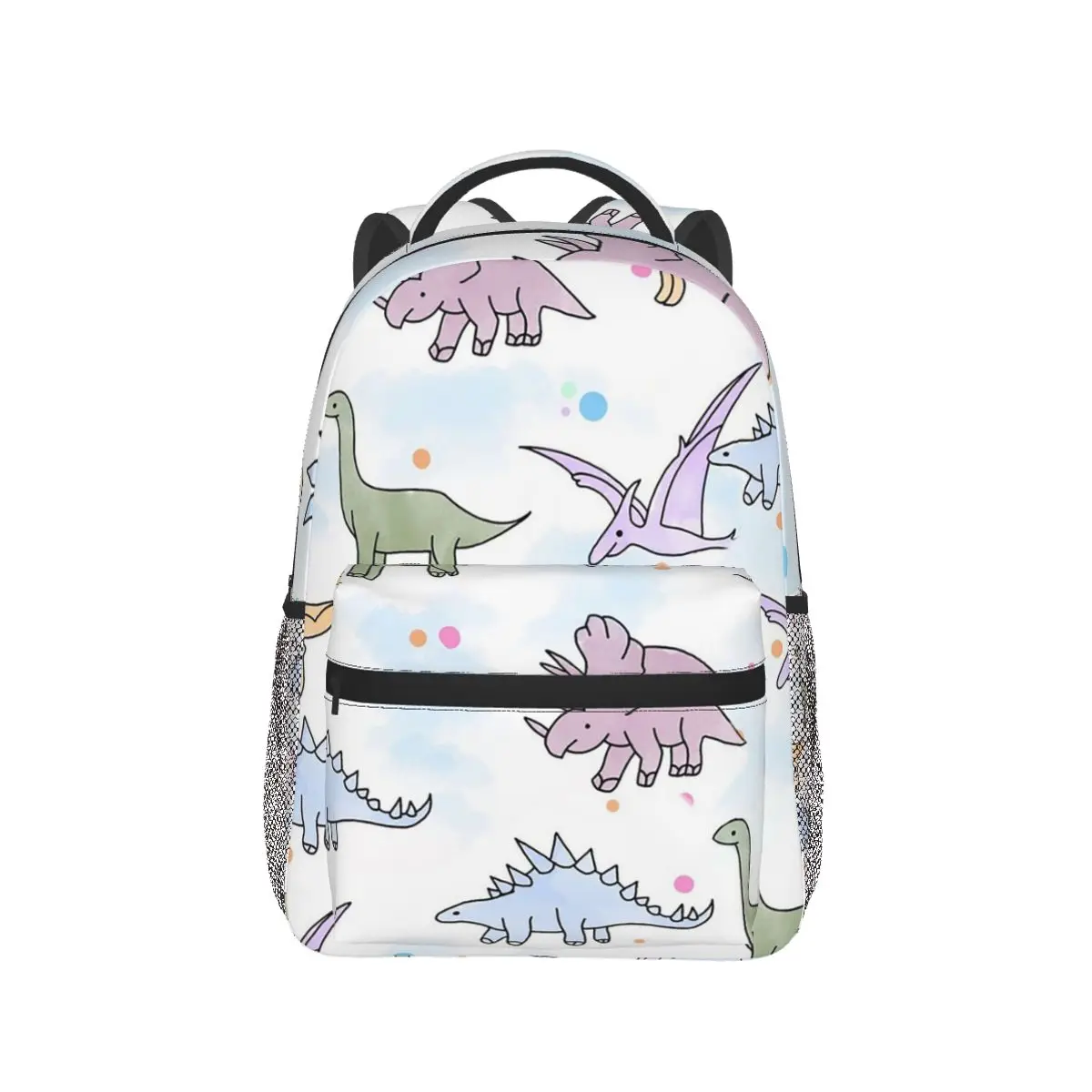 

Cartoon Light Color Dinosaur Backpack Hot Sale Daypack Large Capacity Boys Girls BookBag School Bag Shoulder Bags for Men Women