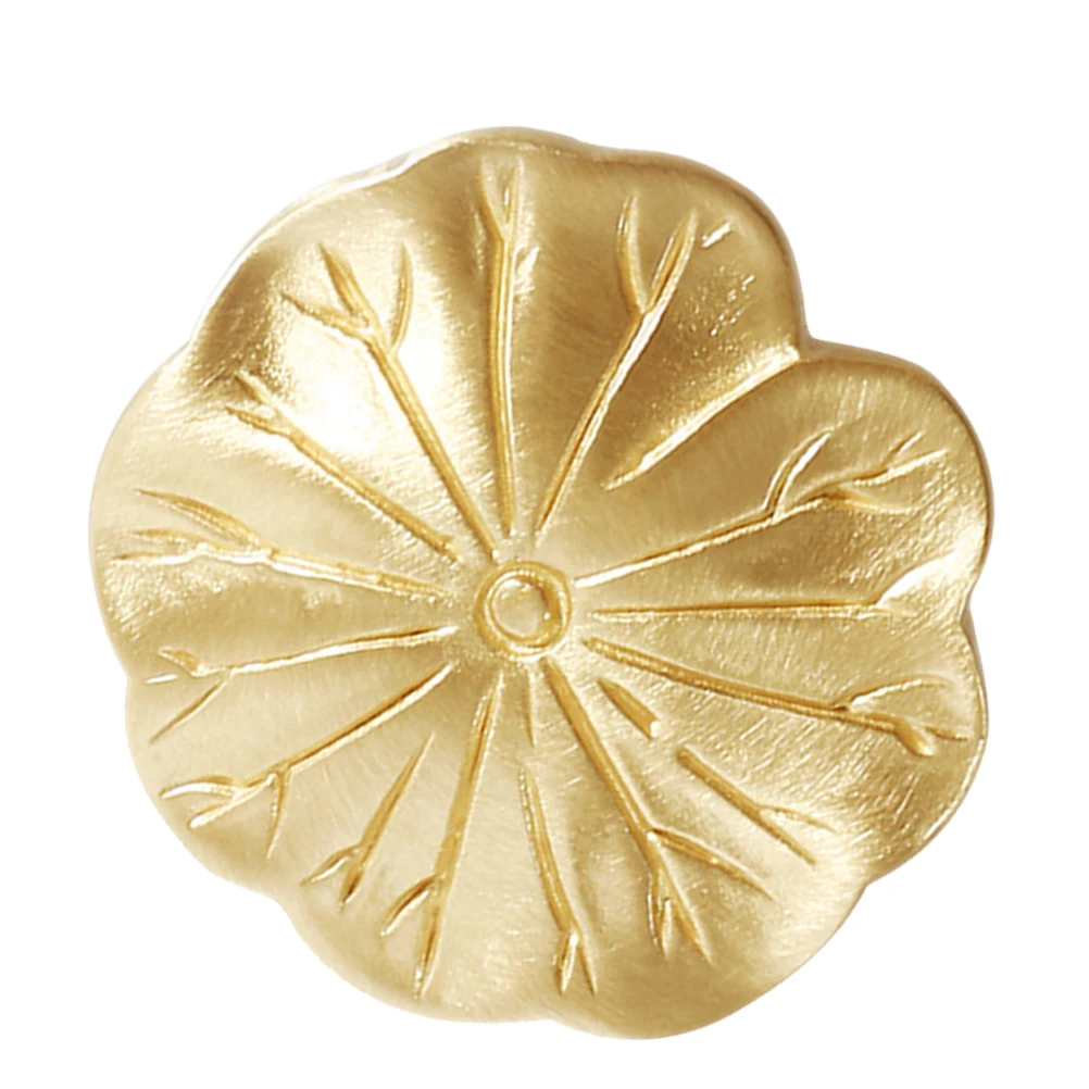 

Brass Cabinet Knob Small Wardrobe Handle Elegant Leaf Design for Closet Dresser Drawer Kitchen Furniture Hardware