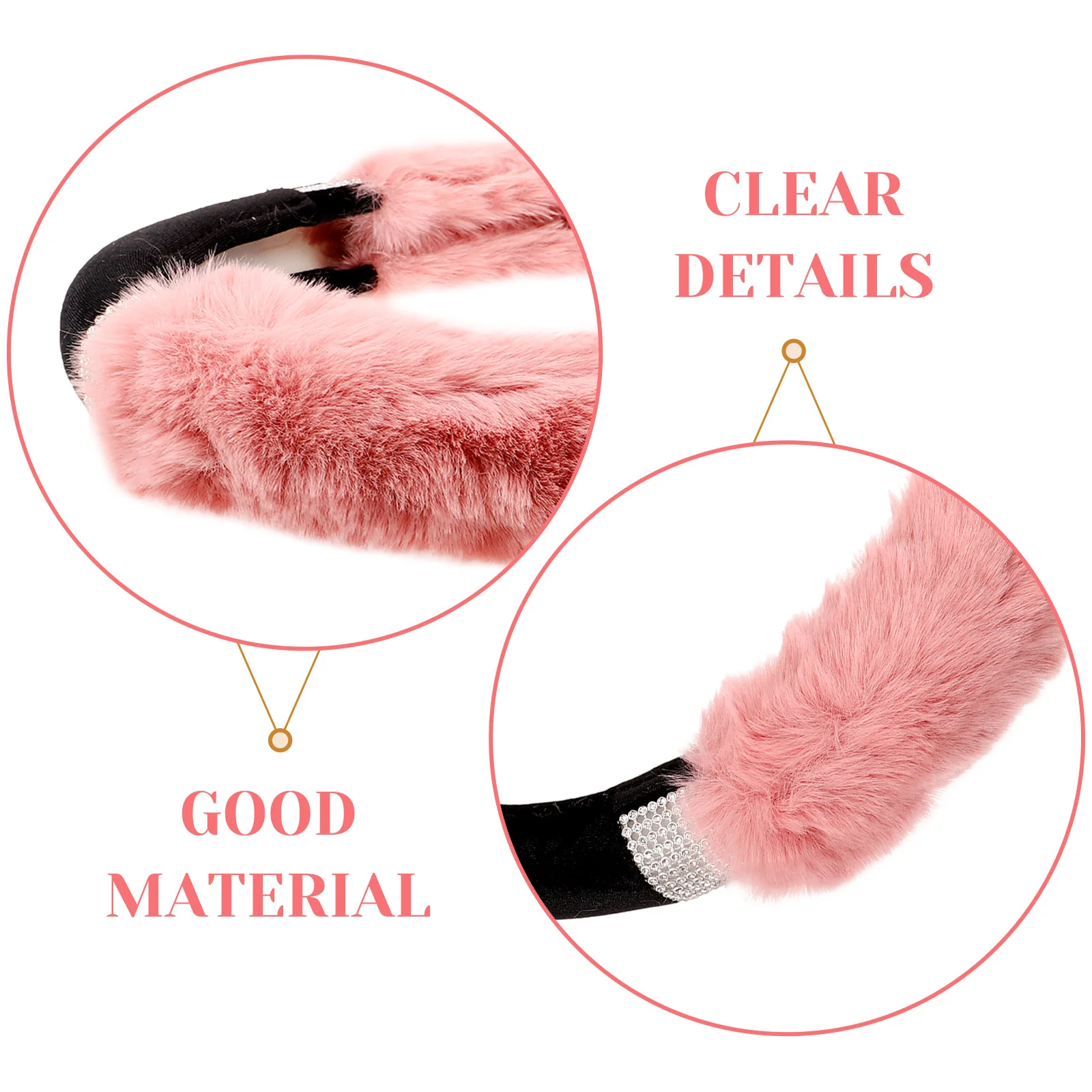 

Womens Car Steering Wheel Cover Simple Design Better Control Soft Material Extended Use Automotive Protector Wheel Cover