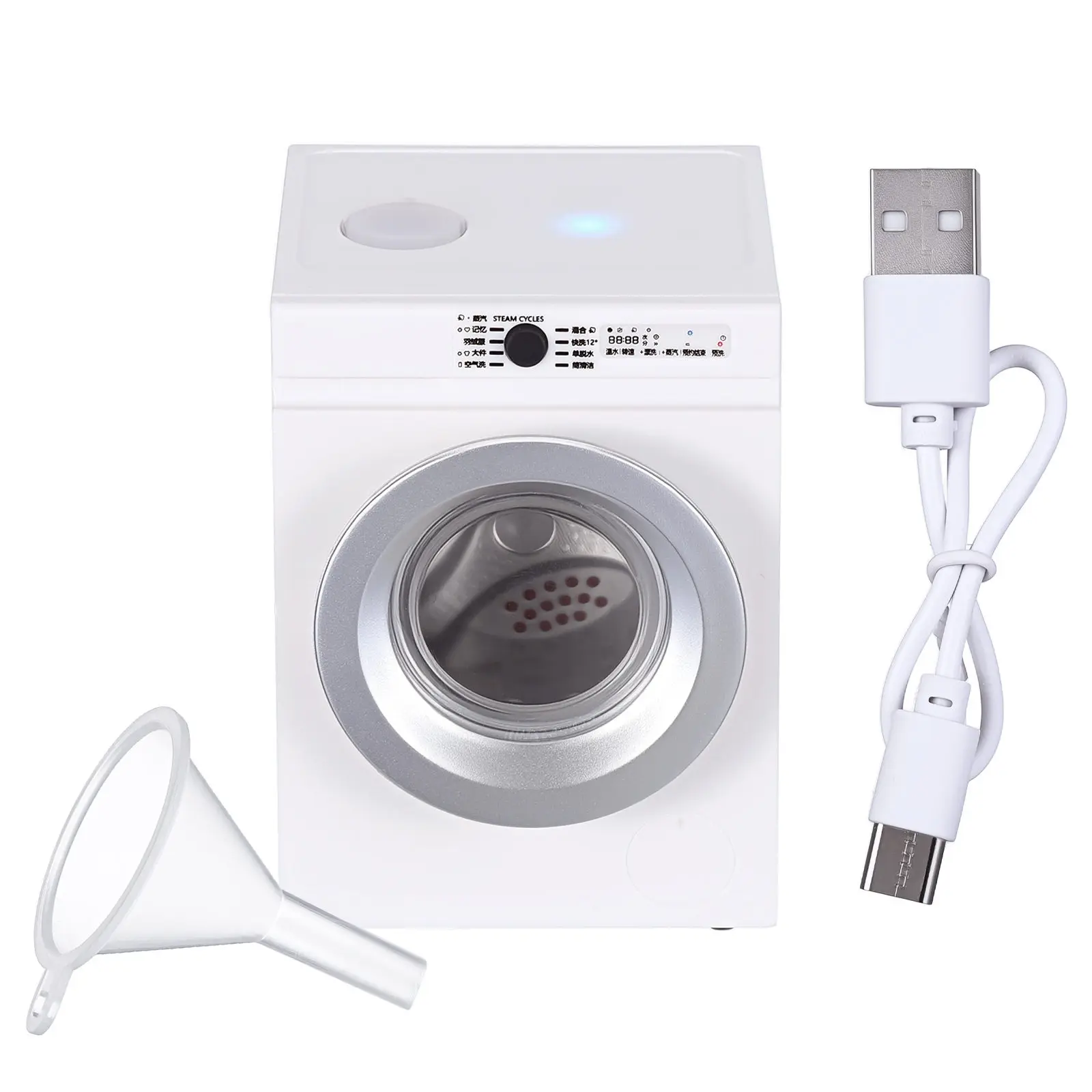 

1:12 Scale Miniature Washing Machine Prop Realistic Rotating Drum Rechargeable Convenience for Dollhouse Interior Design Layout