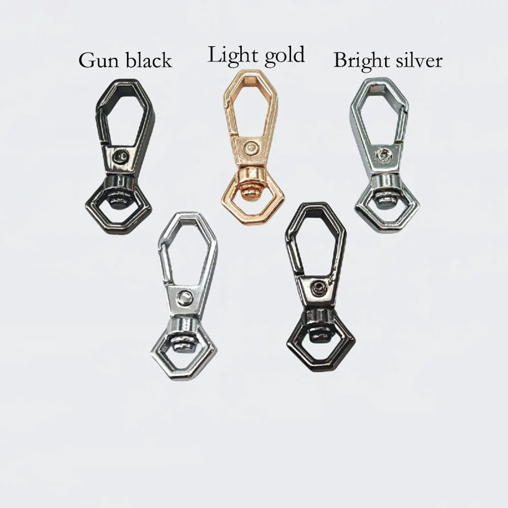 

Lobster Leather Bag Handbag Strap Connector Pendant Rhombic Round Heart Keyring Spring Key Ring Snap Clasp Clip Trigger Hook