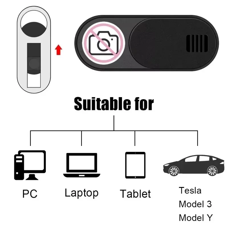 1/3/6pcs WebCam Cover Shutter Magnet Slider Plastic Universal Privacy Sticker for iPhone Laptop Camera Cover Slider PC Tablet