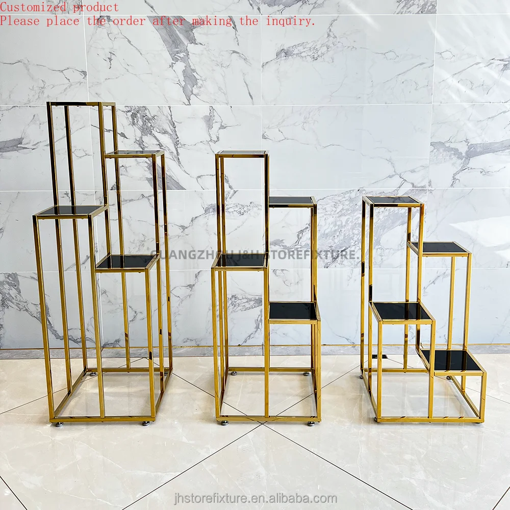 

Custom.Custom .Custom.Wholesale Popular Multi-Layer Flower Plant Display Stand Holder for House Plant Shelf Display Rack With Qu