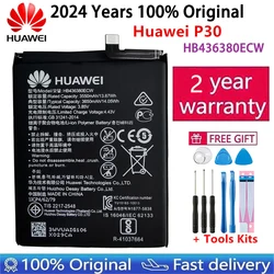 100% оригинал 3,85 В 3650 мАч HB 436380 ECW для Huawei P30 ELE-L09 ELE-L29 ELE-AL00 ELE-TL00 Аккумуляторы Быстрая доставка + инструменты