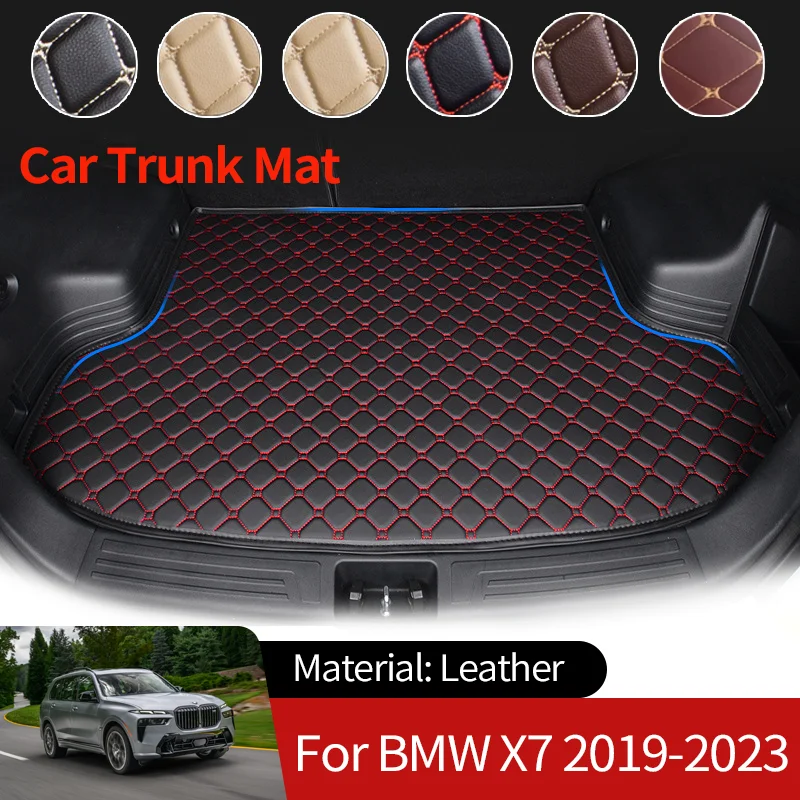 

for BMW X7 G07 2019~2023 2022 2021 Car Boot Liner Cargo Leather Rear Trunk Mats Luggage FLoor Tray Waterproof Carpet Accessories