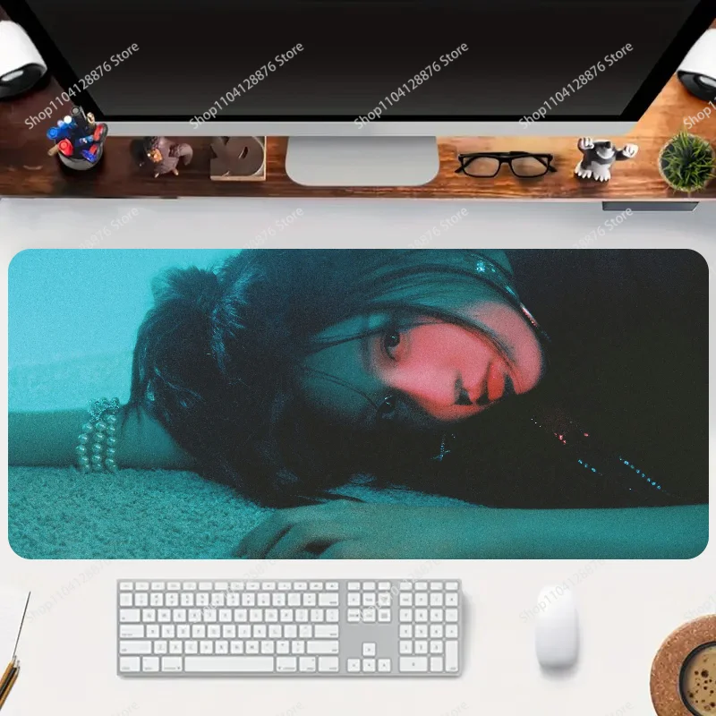 Kpop IVE Ablum Either Way Mousepad Gaming Mouse pad Gamer Pc Accessories Deskmat Keyboard Mat Desk Protector Mause Pads