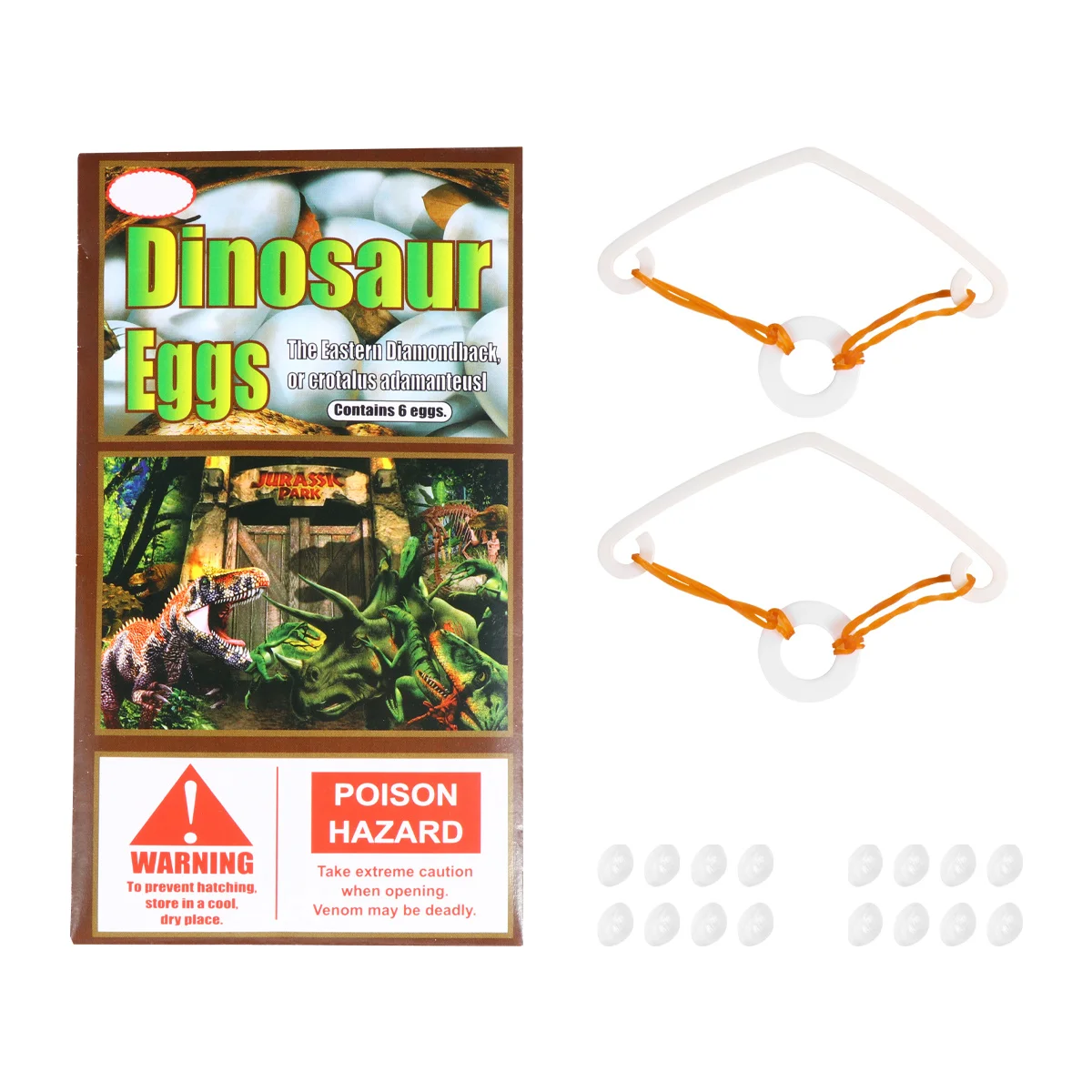 قطعتان من دعامات خدعة الهالوين البلاستيكية الممتازة، مظاريف حمراء، دعائم مزحة متينة وعملية لمتعة الحفلات والعائلة