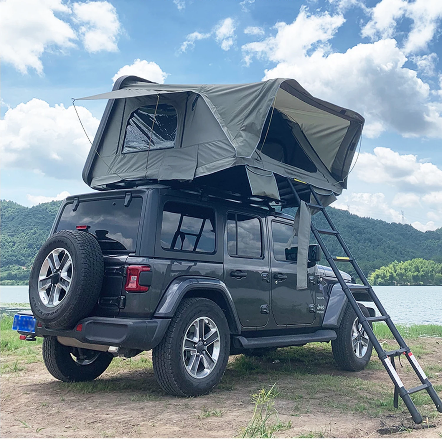 

Custom Car Roof Top Tent Outdoor Folding Camping Truck Rooftop Tent for SUV Pickup Trailer with Aluminum ABS Hard Shell Cover