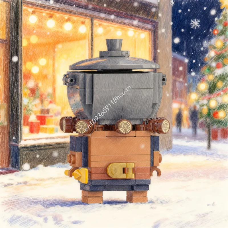 153pcs MOC Brickheadz Pothead Death S Door Model Building Blocks Toy Architecture DIY Creative Christmas Gifts Idea Education