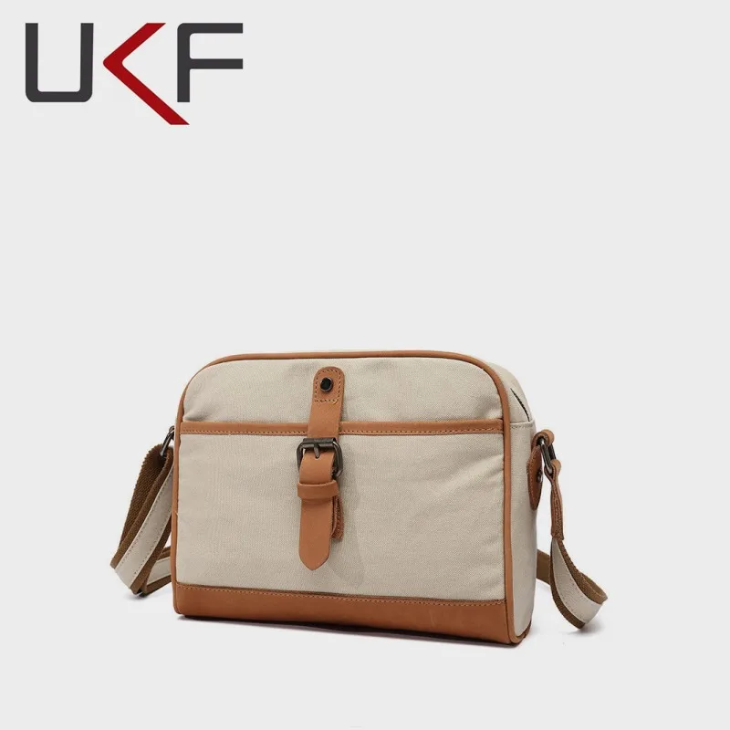 

Сумка-мессенджер UKF Мужская для ноутбука, холщовая сумочка на одно плечо, повседневный чемоданчик кросс-боди для путешествий, Хобо