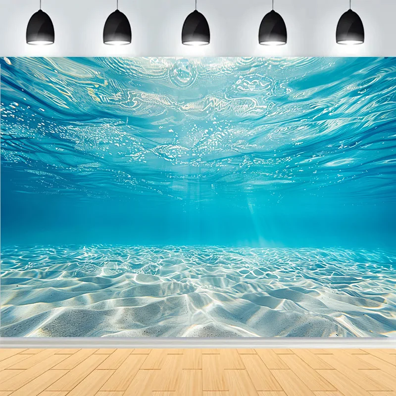 أشعة الشمس تحت الماء العالم المشهد خلفيات للتصوير الفوتوغرافي ضوء الشمس مشرقة المحيط الأسطح الأزرق موجة الطبيعة البحرية خلفية HI-04