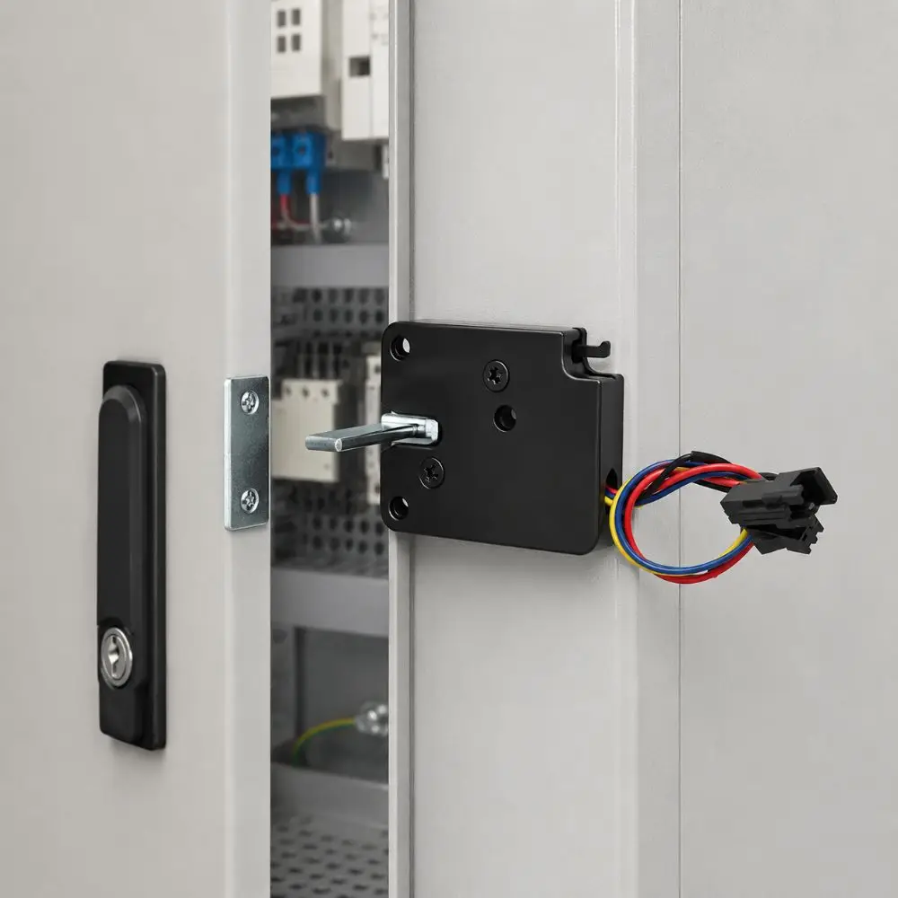 Mini DC 3V-24V Solenoid Lock 50KG Holding Force Universal Electric Lock Durable Access Control Lock Drawer