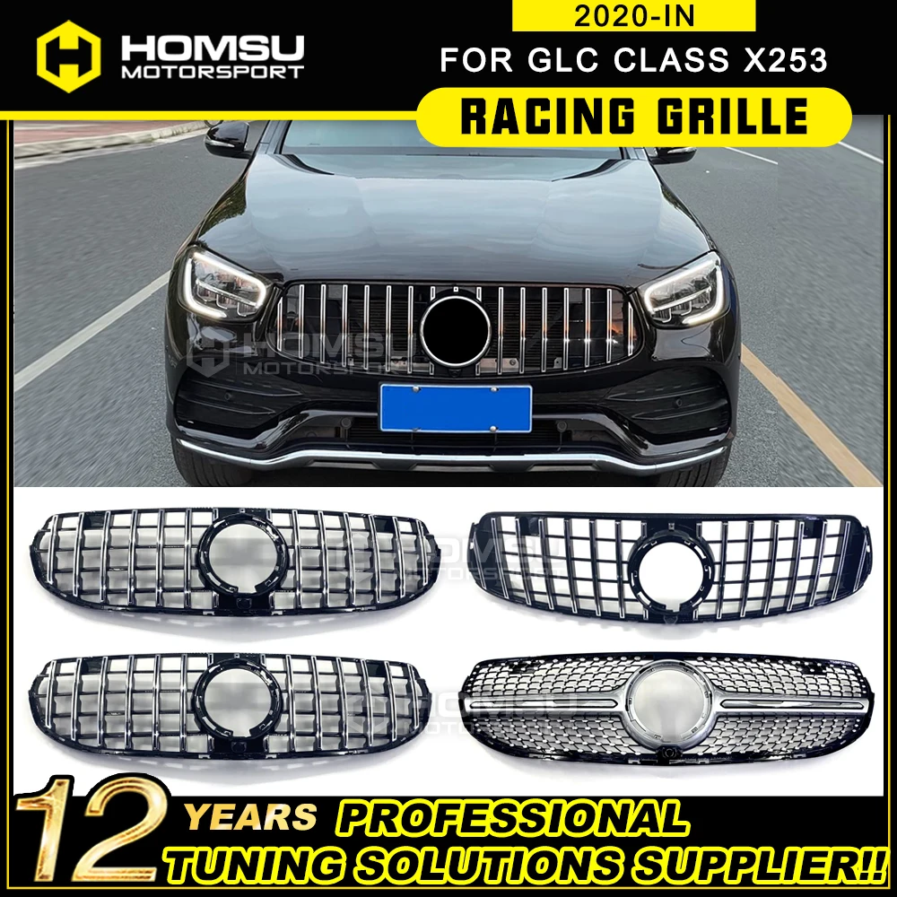 

Year 2020 Racing Gt Grill for GlC Class W253 X253 grille 2020+ GLC Coupe GLC200 GLC250 GLC300 GLC450 GLC63 X253 GT Grille 2020+