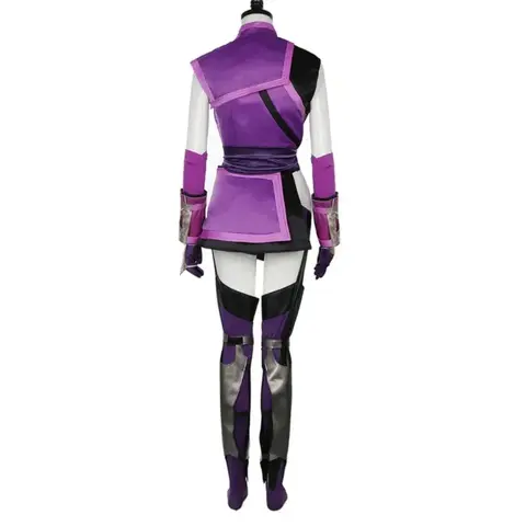e,4;v'6\k/Game Mortal Kombat Mileena Costume Full Set Sexy Purple Color Uniform for Women Halloween Cosplay Ou5;g'8.n/3\
