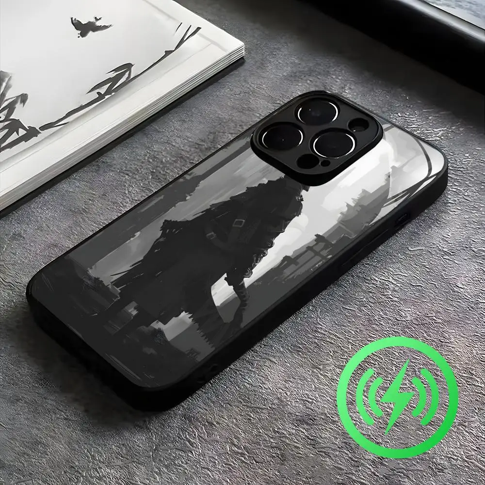 Classic Games Bloodborne  Phone Case For iPhone17 16 15 14 13 12 11 X XR XS 8 Plus Mini Pro Max Glass Case view 3