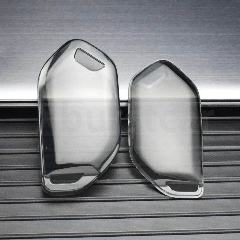 Auto Shell Fob For 2024 Kia Picanto EV9 Sorento MQ4 Carnival KA4 Morning K5 Carens RIO Seltos Transparent TPU Car Key Case Cover
