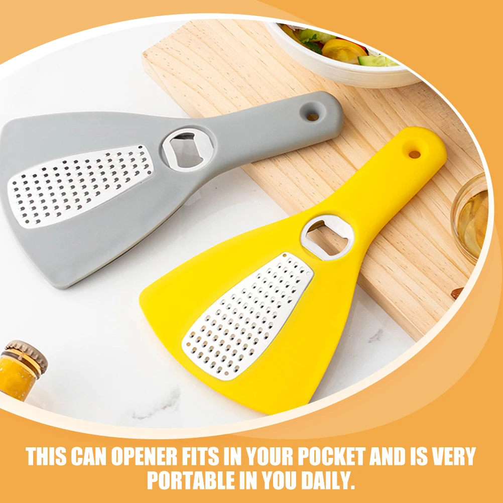 

2pcs Stainless Steel Multifunction Can Jar Lid Opener Bottle Opener Portable Compact Wear-Resistant Household Universal Slicer