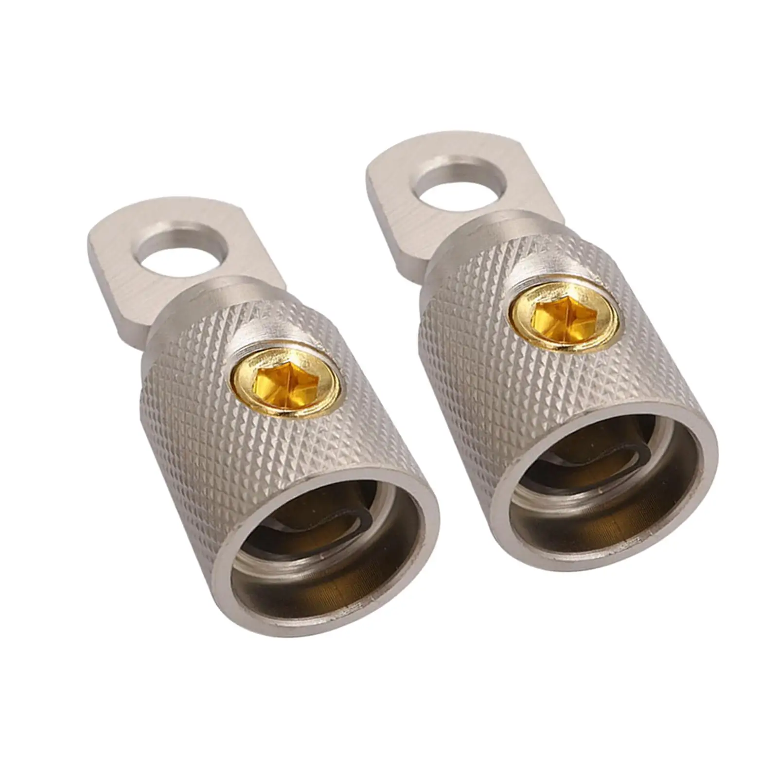 

2 Pieces Wire Reducer Terminal Connector Audio Cable Reducer Round Nickeled