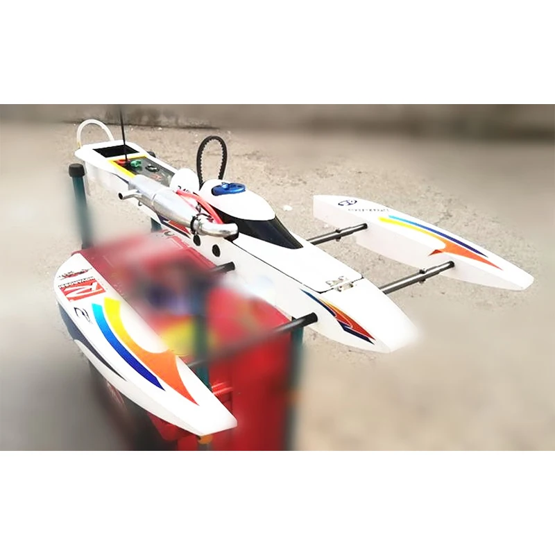 H -class Shrimp Boat Speedboat Kit Remote Control Oil Ship Model 21 -level Rowing Boat 3.5cc Shrimp Boat Model