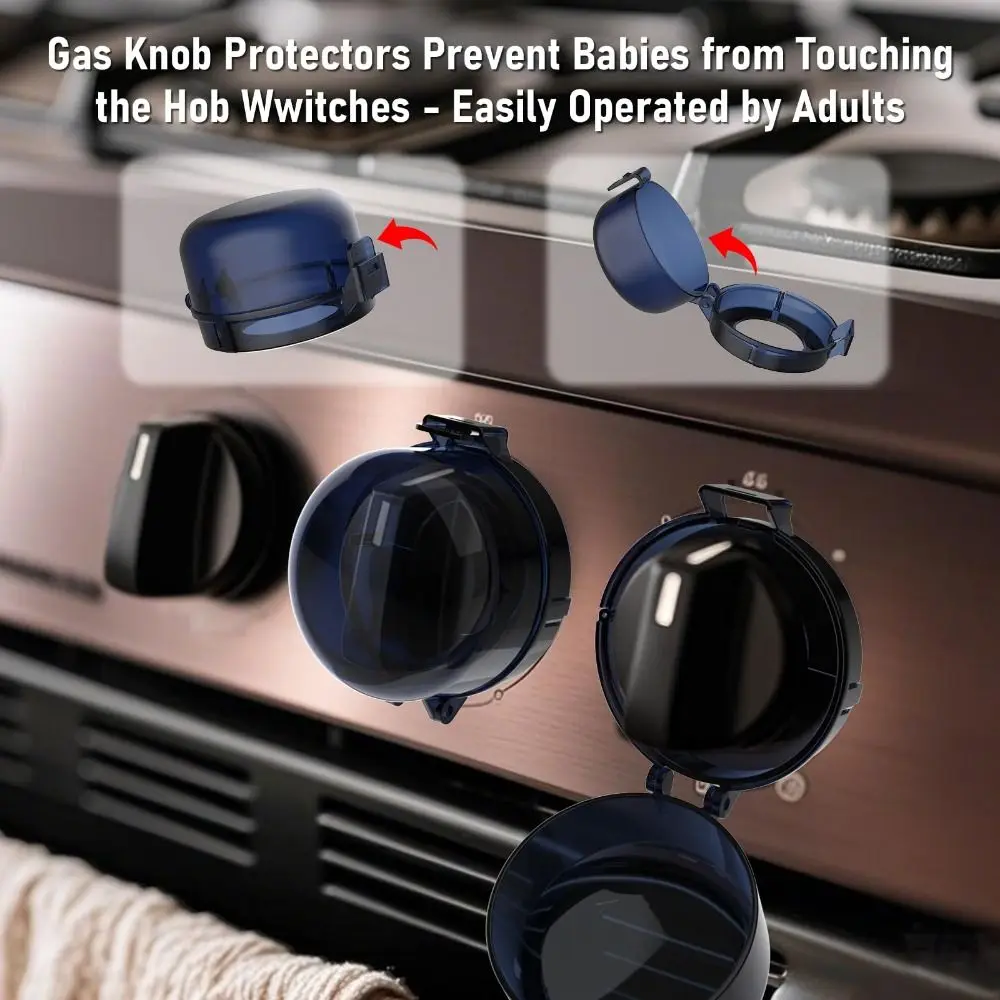 

1PCS Dustproof Gas Stove Knob Cover Cooker Protector Security Protection Switch Cover Anti-dirty Non-slip Baby Safety Lock