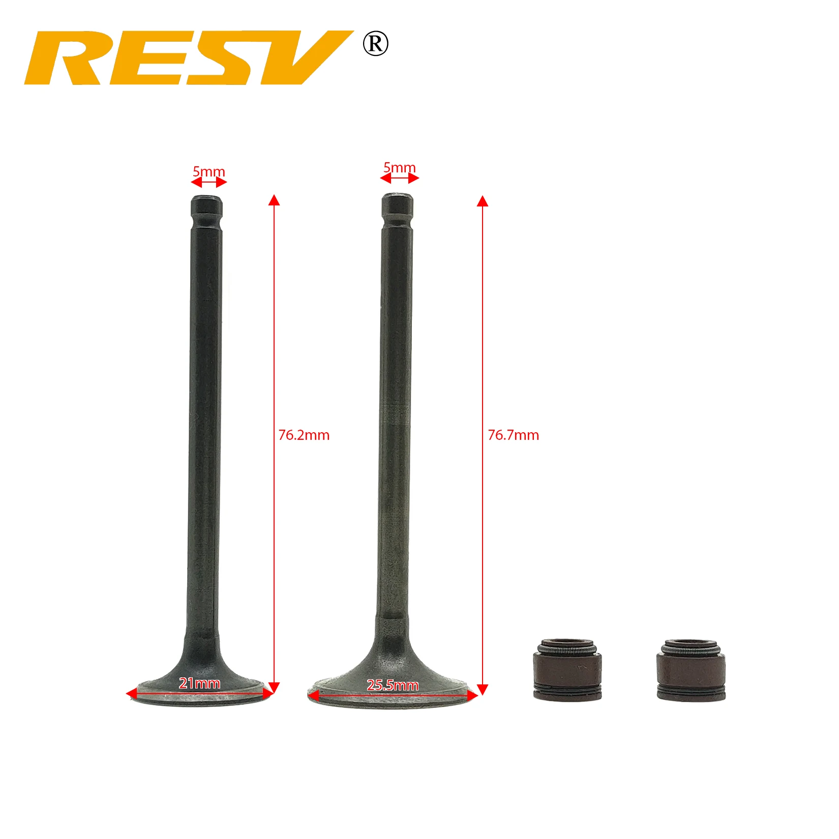 RESV for Honda NAVI110 Navi 110 110cc 110 cc Valve Intake Exhaust Stem Valve Oil Seal