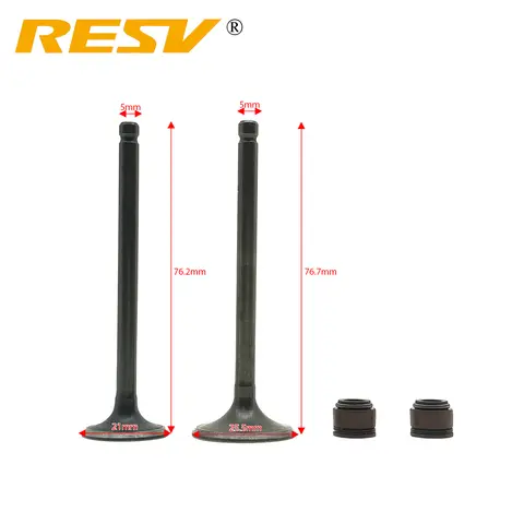 RESV for Honda ACE125 CB125S CB 125S XL125 Ace XL CB 125 125cc Valve Intake Exhaust Stem Valve Oil Seal