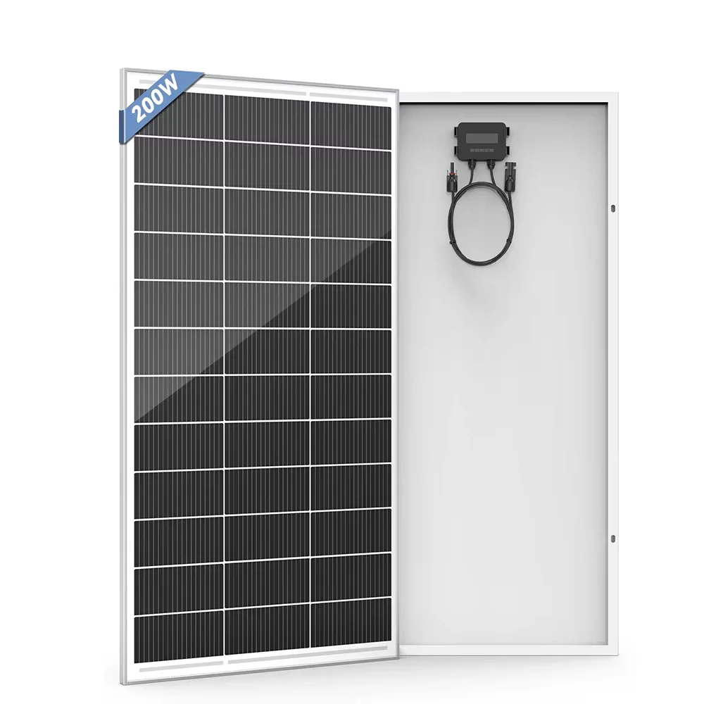 RVPOZWER 200W/400W/800W Starre Solarmodule 18BB N-Typ Mono-Zellen Hocheffiziente PV-Module für Haus, Wohnmobil, Aufladung im Freien, netzunabhängig