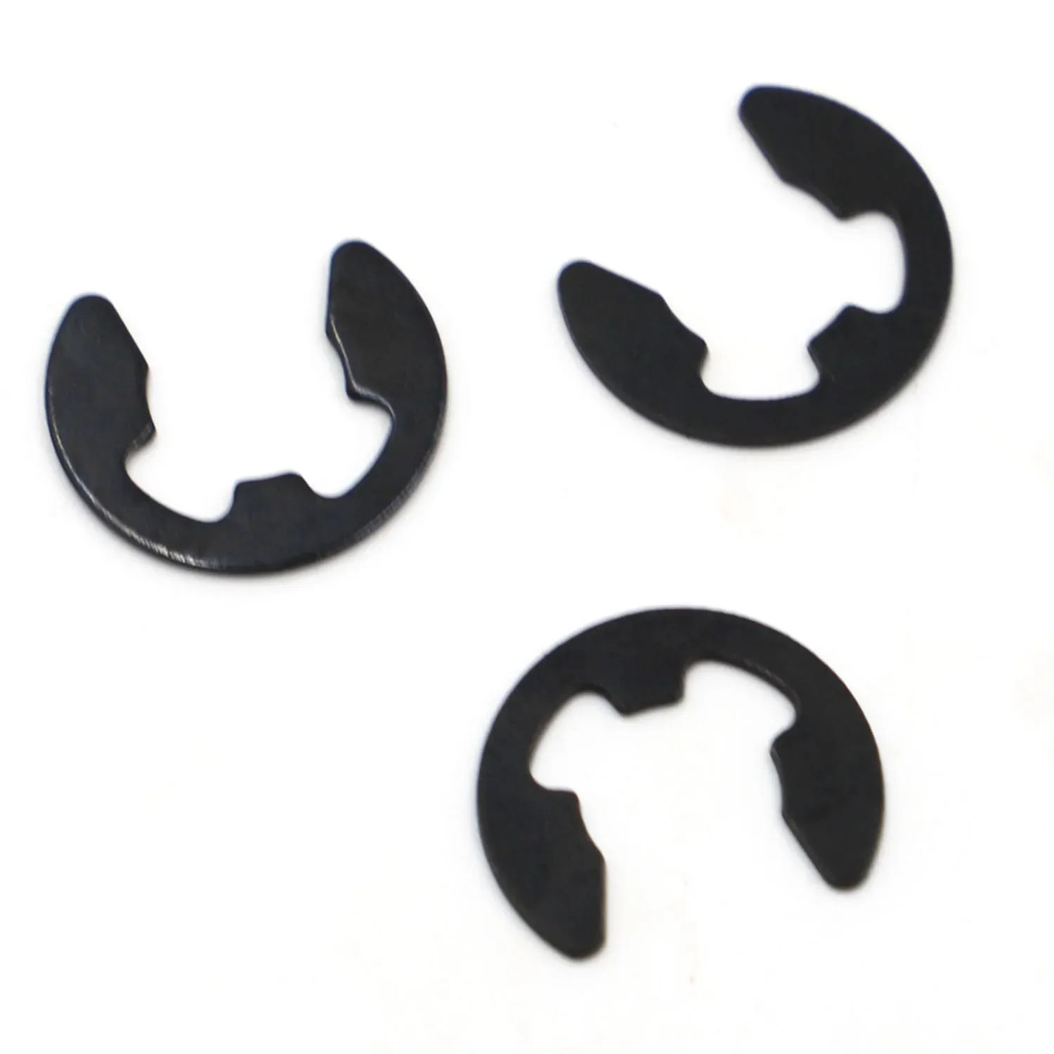 M1.2 M1.5 M2 M3 M4 - M24 GB896 Black Manganese Steel Shaft Bearing Retaining Ring Split Washer Snap Collar E Type Clip Circlip