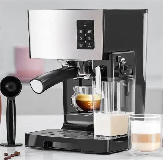 20 Bar High Pressure Espresso Coffee Maker Automatic Household Espresso Coffee Machine 1240W 1.4L Water Tank Espresso