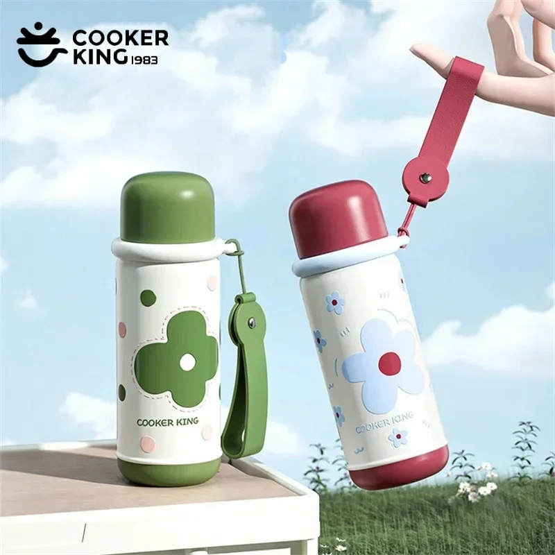 

COOKER KING 540 мл термос для детей, изолированная бутылка для воды с ситечком для чая, термос из нержавеющей стали, дорожная кофейная кружка