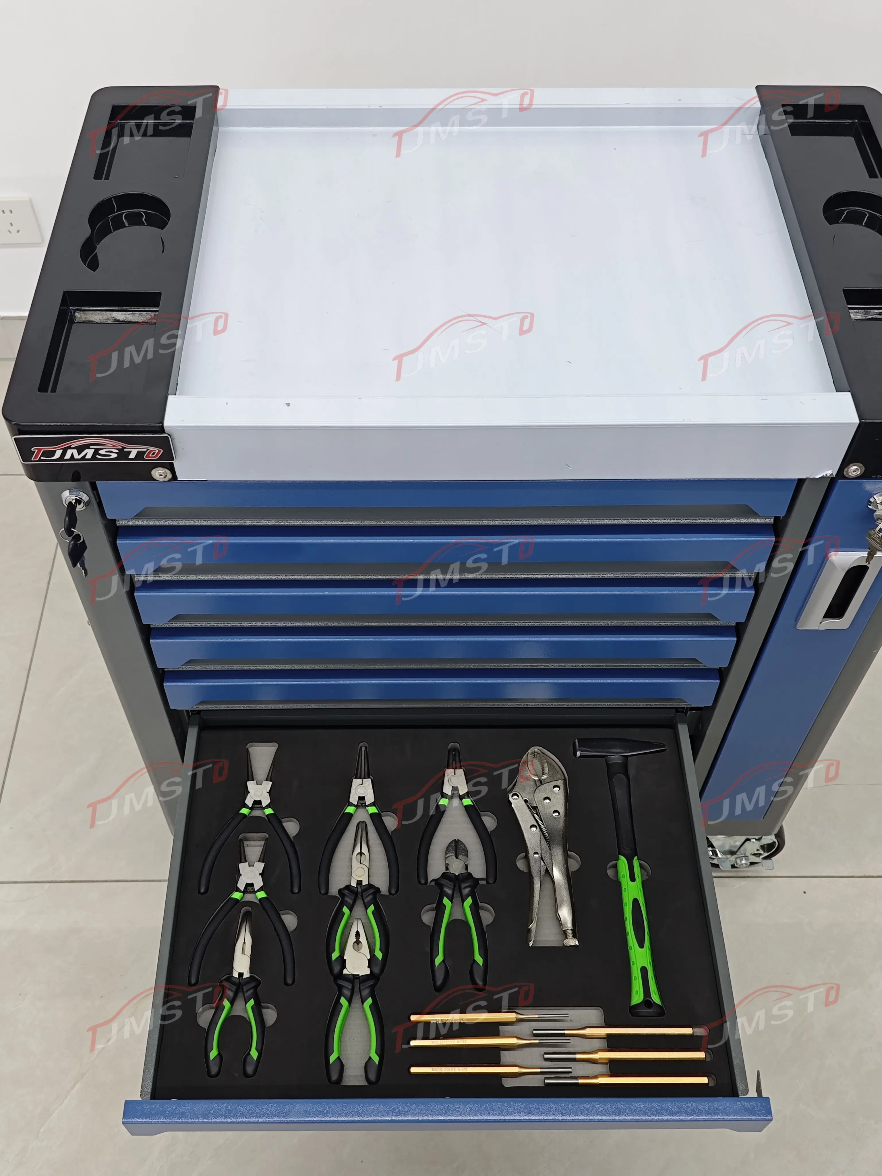 8 Drawers Cr-V Steel Tool Cabinet 200Pcs Mechanic Tool Set Impact Sockets Ratchet Wrench Trolley Mechanical Box Herramientas