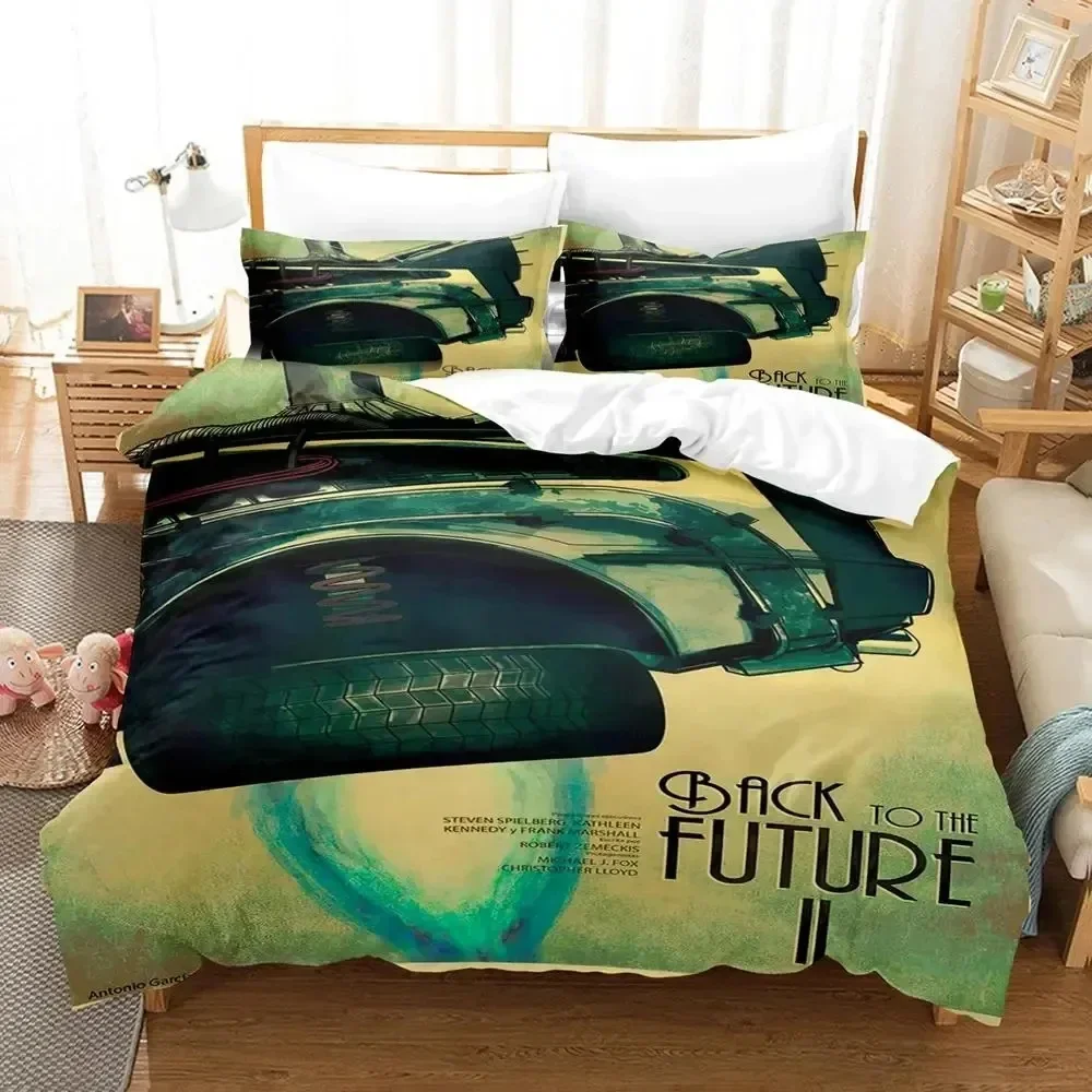 

Movie Back To The Future Canary Bedding Set Duvet Cover Bed Set Quilt Cover Pillowcase Comforter king Queen Size Boys Adult