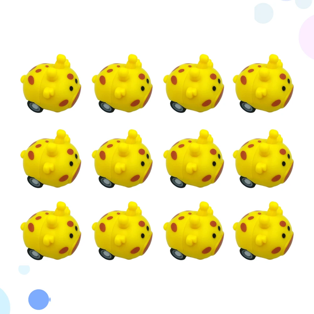 12 pièces girafe dos cavalier jouet enfant modèles de voiture tirer jouets inertie Animal Mini enfant