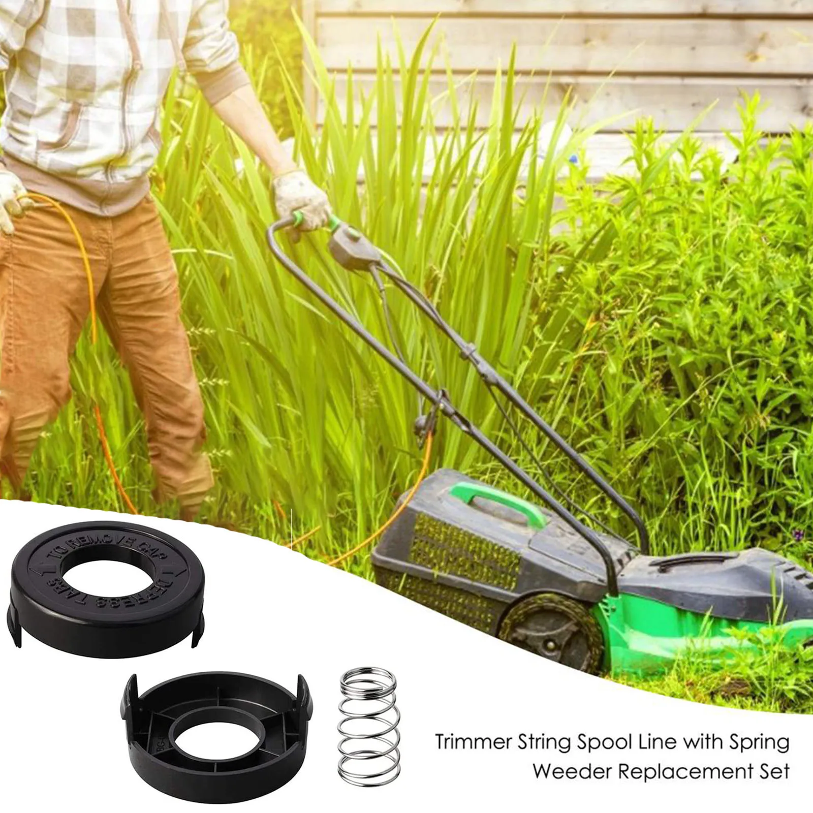 Cap Cover And Spring For ST1000 ST4000 ST4500 GE600 CST800 ST6800 682378-02 Lawn Mower Kit String Trimmer Parts