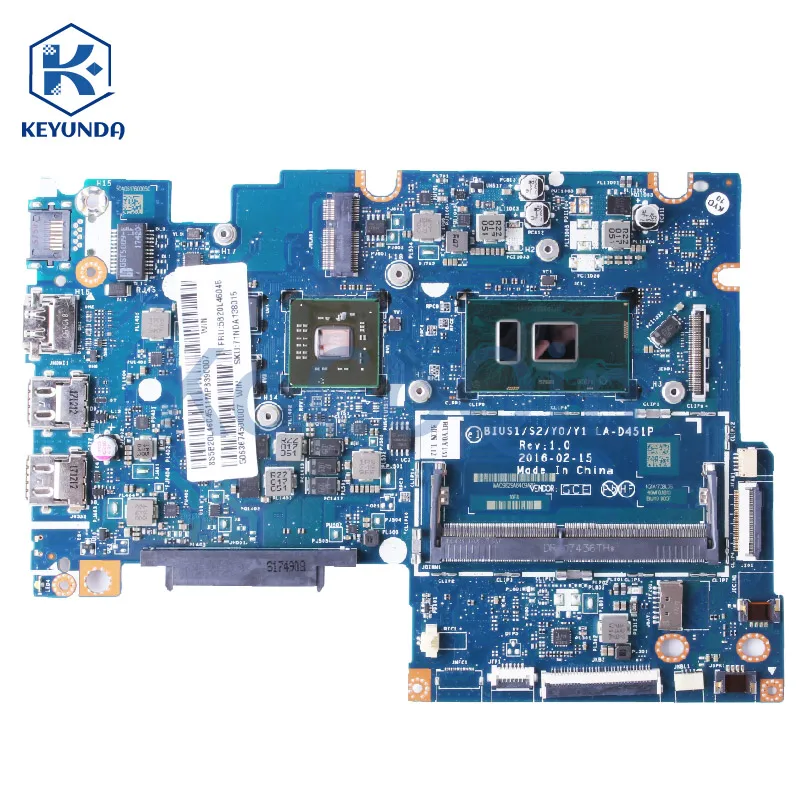 LA-D451P For LENOVO Ideapad 510-14ISK Notebook Mainboard FRU 5B20L45886 5B20L46045 i5-6200U With GPU 2G Laptop Motherboard Test