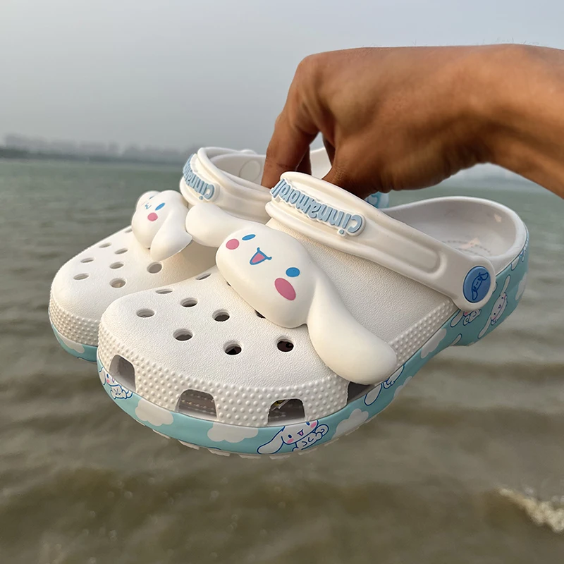 

Newest Crocs Children'S Cave Shoes Crocs Anime Yugui Dog Cute Girl Baotou Outdoor Beach Summer Cool Slippers 2025 Summer