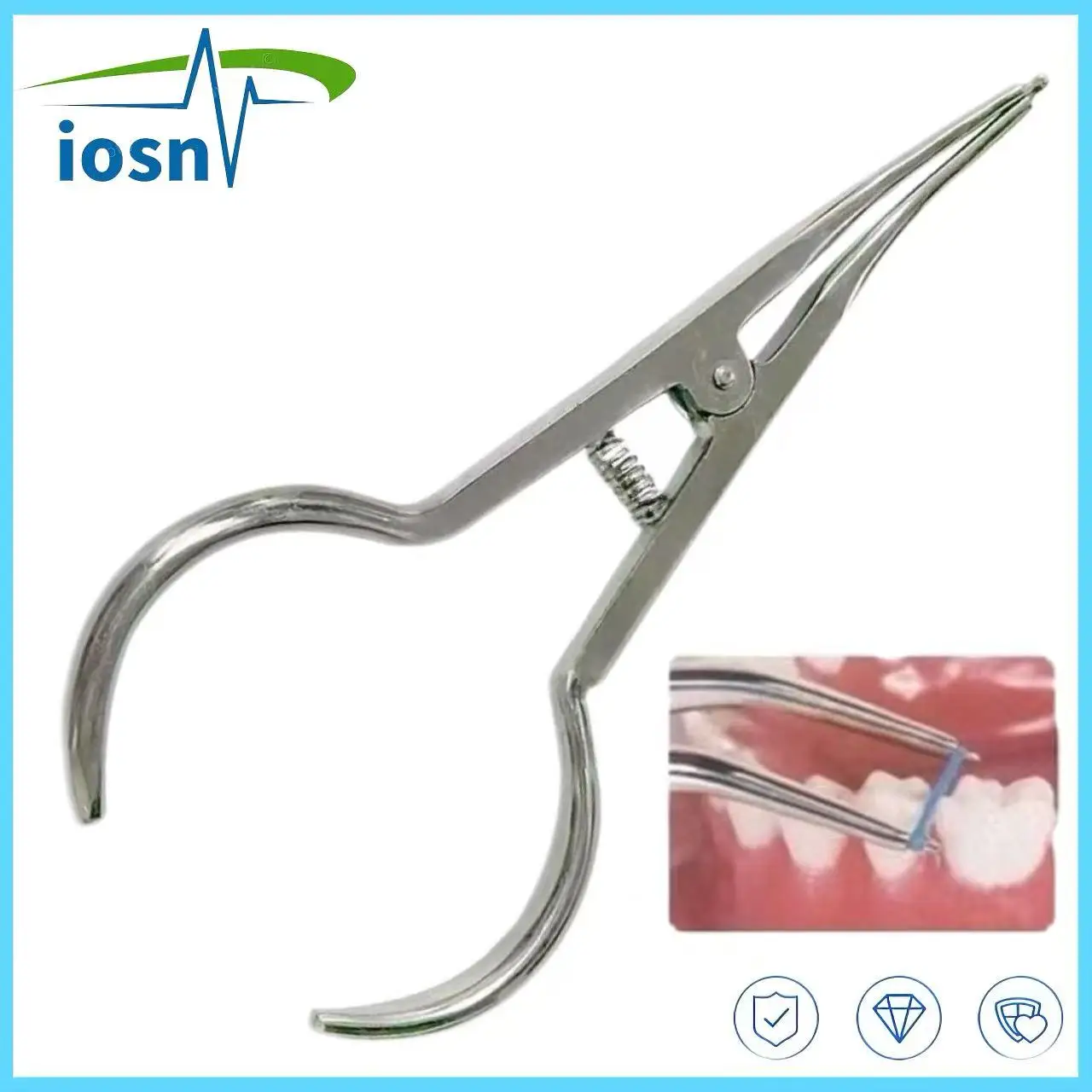 

Dental Tools Ring Placed Pliers Arranged Rubber Clamp Separator Circle Pliers Elastic Ligature Ties Forceps Dental Tools