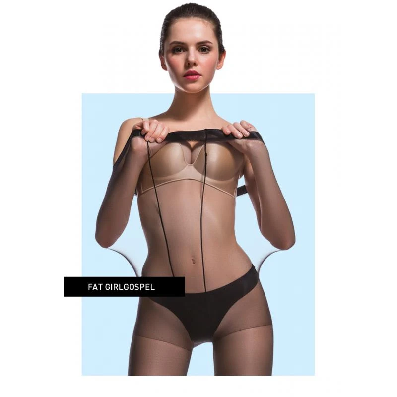 

45-75kg Women 40d Pantyhose Large Size Silk Stockings Anti hook Thin Summer Plus Crotch Bones Smooth Slide New Design Black