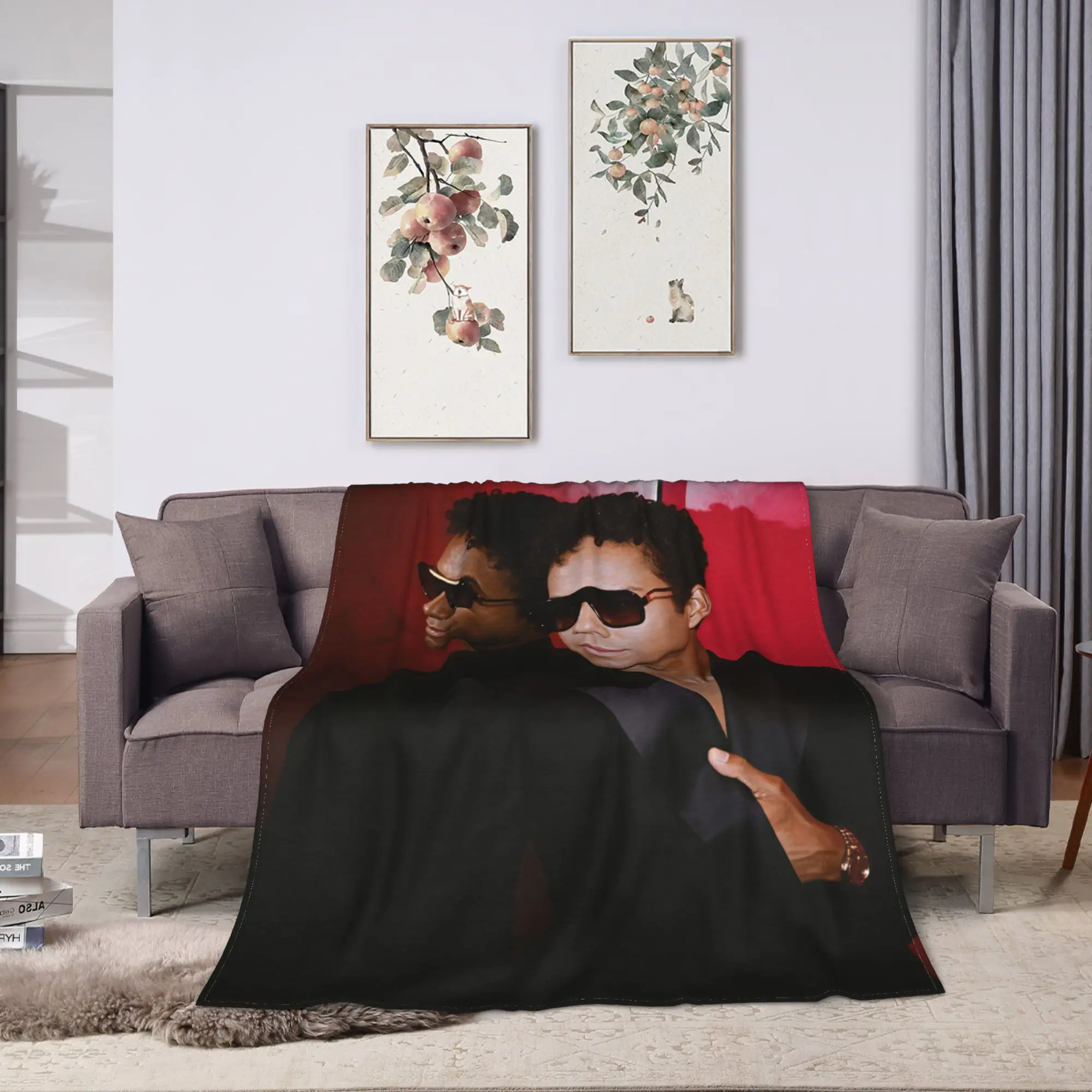 Jaafar J-Jackson Plush Blanket Child  Flannel Throw Blanket For Bedroom Soft Custom Quality Bedspread Gift