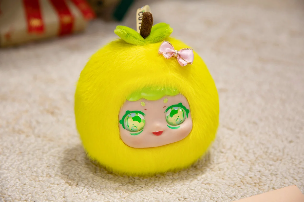 Vinyl Plush Dolls, Cute Macaron Fruit Coin Purses (Lemon/Avocado/Strawberry/Orange), Birthday Gifts