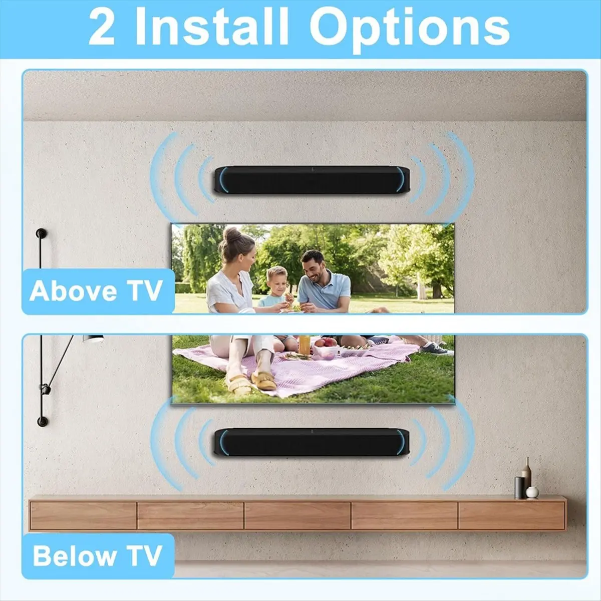 B21B Soundbar Wall Mount for Beam Wall Mount Bracket Compatible with for Beam Sound Bar Mounts Mounting Bracket