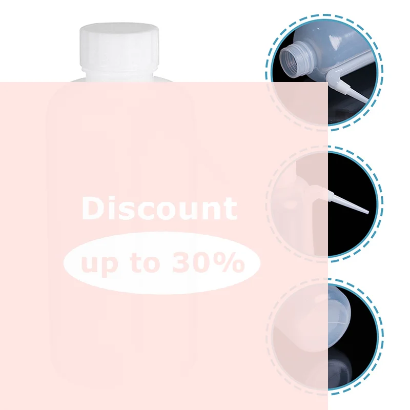 [1Pc 500ml Washing Washed Containers Refillable Empty Safety Plastic Wash Bottle PE Squirt Bottles]