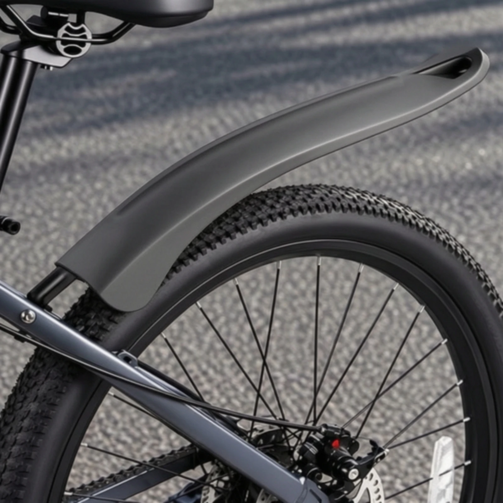 2 Pieces PP Plastic Cycle Mudguard Wide Cycle Mudguard Streamlined Bike Wheel Guard Sleek for Commuter Cyclists
