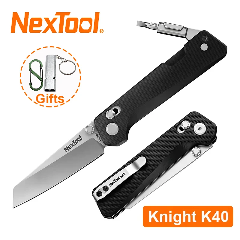 NexTool Knight K40 EDC Pocket Knife Multitool 14C28N Steel Blade Portable Outdoor Camping Survival Cutting Hand Tool