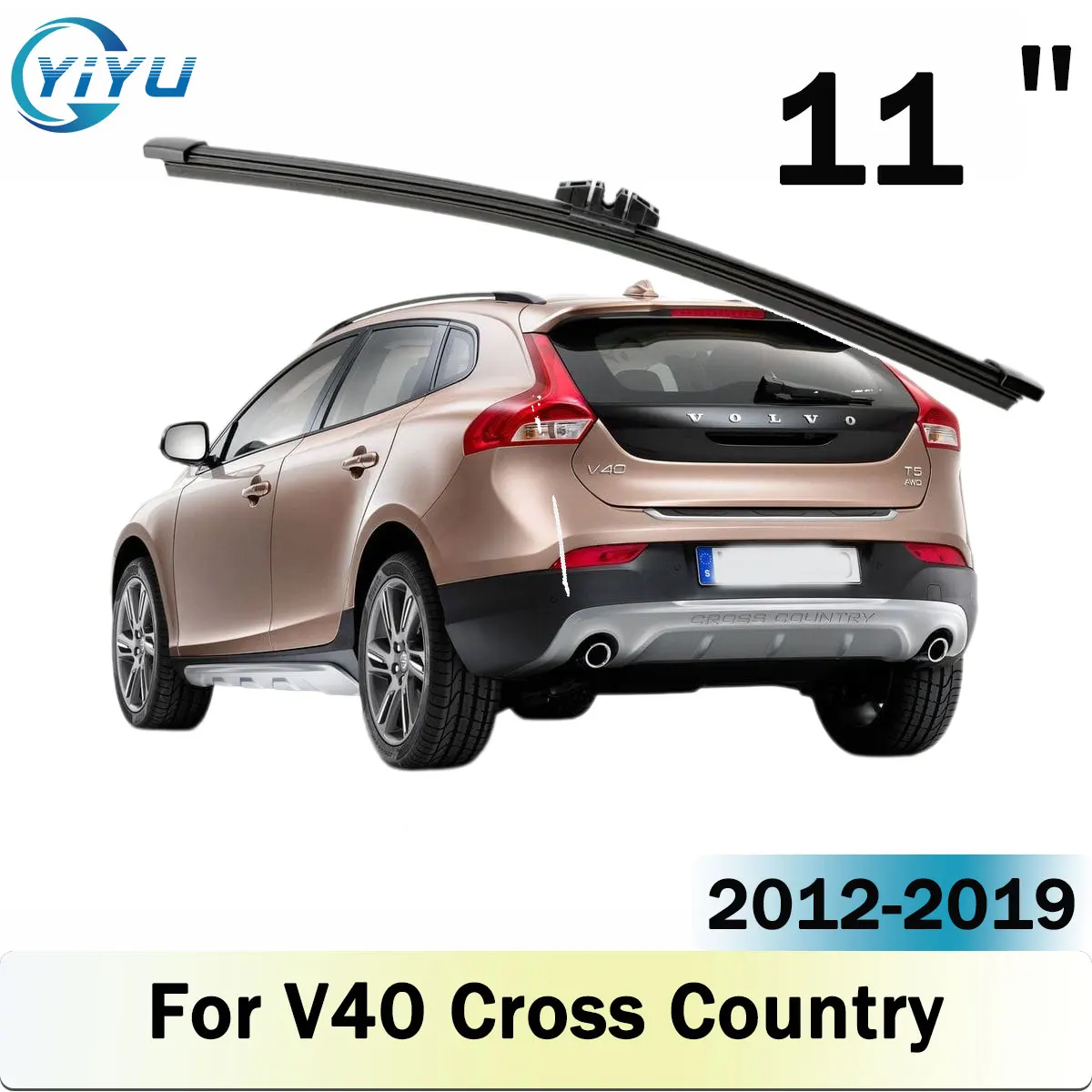 11" Car Windshield Windscreen Rear Wiper Blade For Volvo V40 Cross Country 2012-2019  Rear Wiper Blade Car Accessories