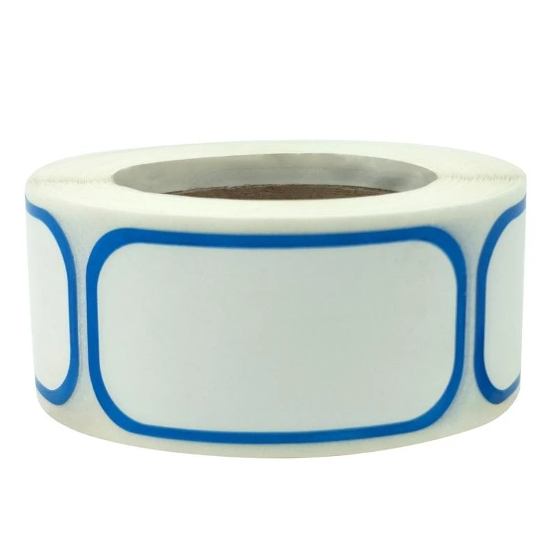300Pcs Adhesive Labels Retangular Sticker Safety Storage Labels for Glass Metal Plastic Container 50x25mm M76A