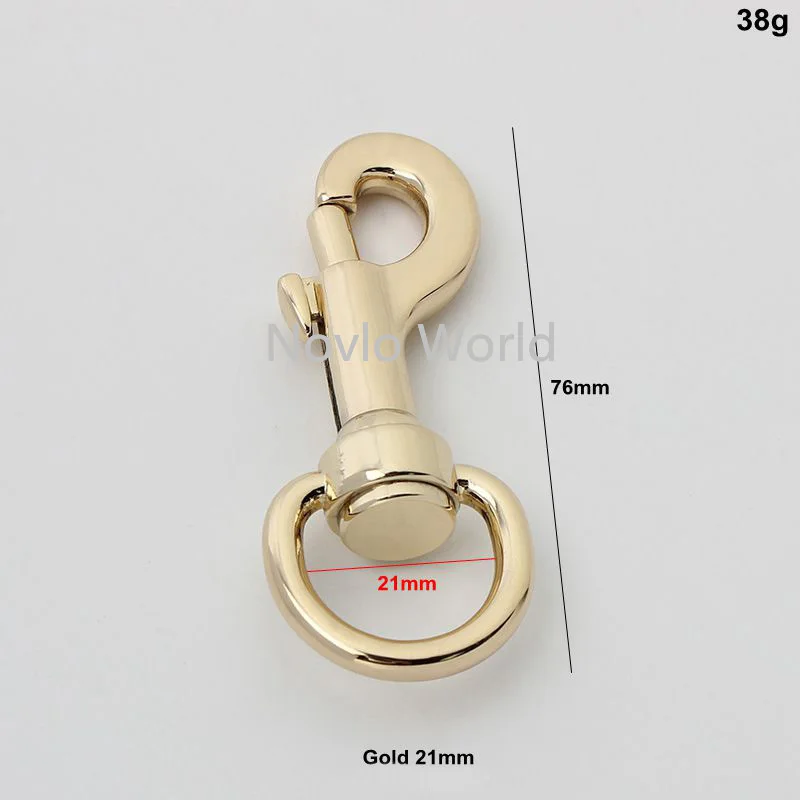 20-50pcs 21mm gold Swivel Snap Hook metal clasp for purse Connection accessorie for bag