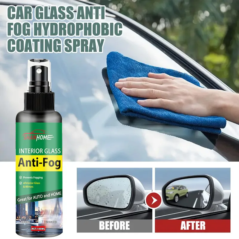 Automotive glass anti-fog  rain repellent agent anti-fog spray for car windshields defogging agent for rearview mirrors windows