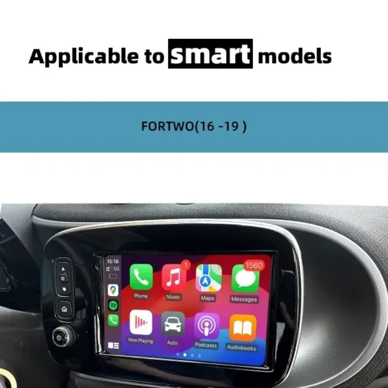 CZT-AUTO Smart FORTWO Original Car Screen Upgrade Wireless CarPlay and Wireless Android AUTO Retain Original Car Functions