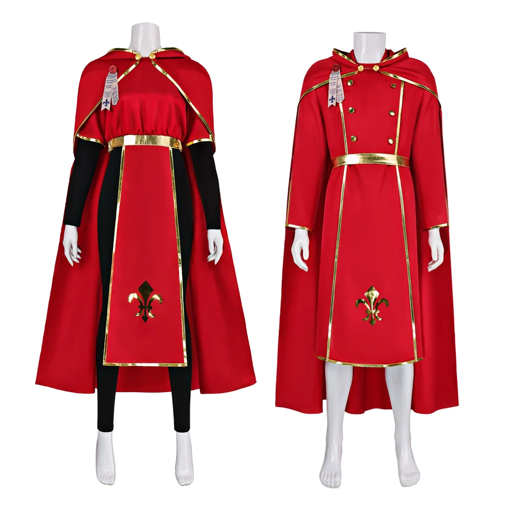

40k Cosplay Costume Adepta Sororitas Sisters of Battle Priest Robe Red Medieval Nun Uniform Halloween Carnival Party